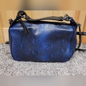 Simply Vera Blue Snake Print Purse